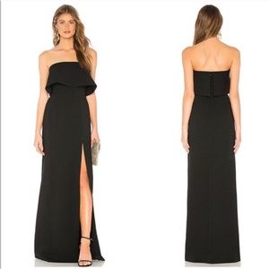 Lovers+Friends Anzen Maxi Dress Black Womens XS Formal Gown Bridesmaid Dress